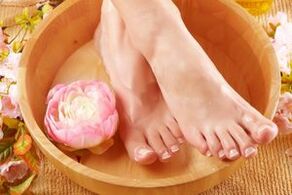 Healing foot baths for skin mycosis